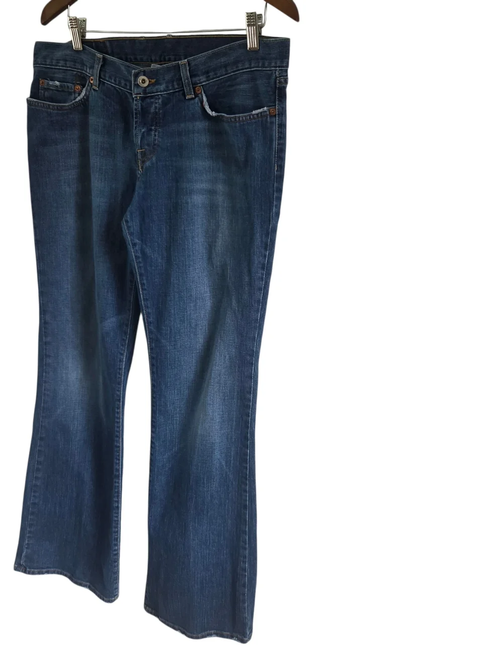 Lucky Brand Jeans Socialite Medium Wash Flap Pocket Pants Womens Size 12 31